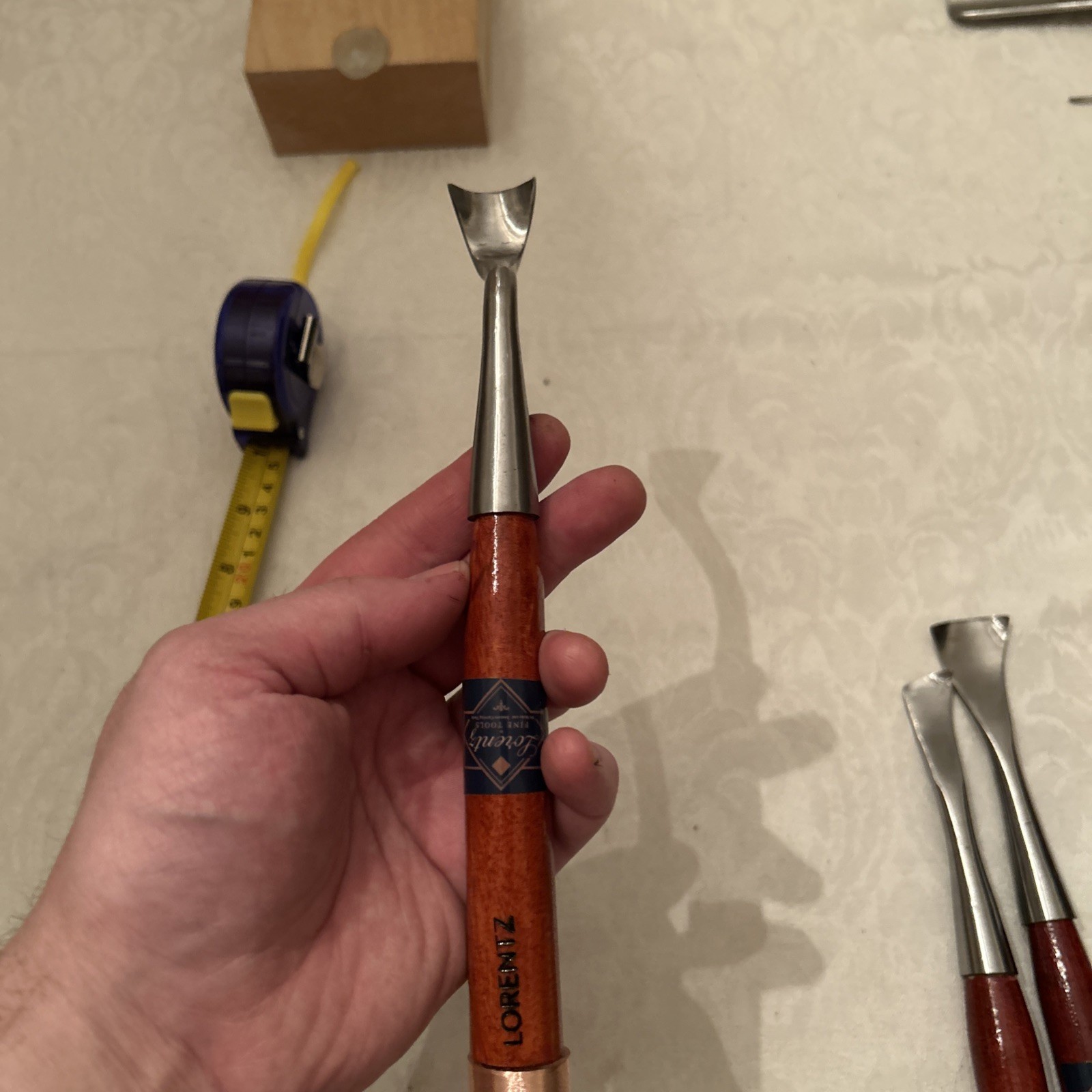 Dog Leg Bent Gouge Deep U Spoon # 9 / 25mm Guaranteed Sharp