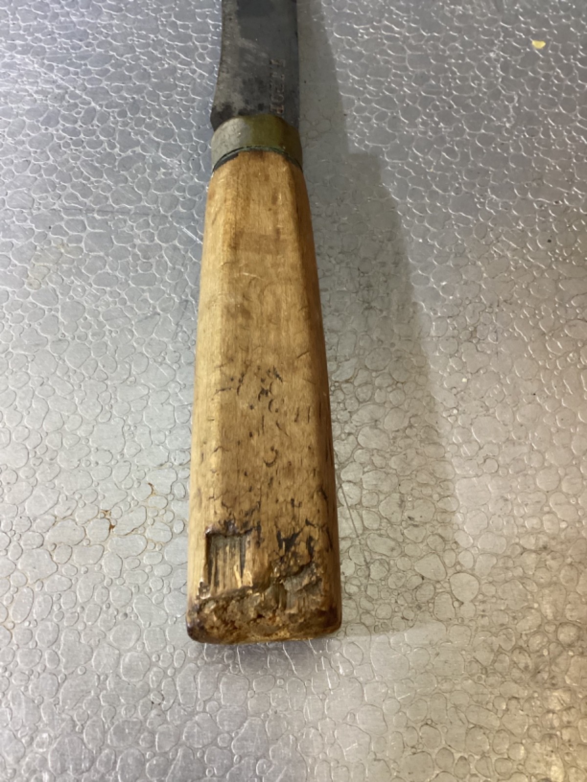 Antique T.J. Pope Knife 5.5” Blade 10” Knife Wood Handle