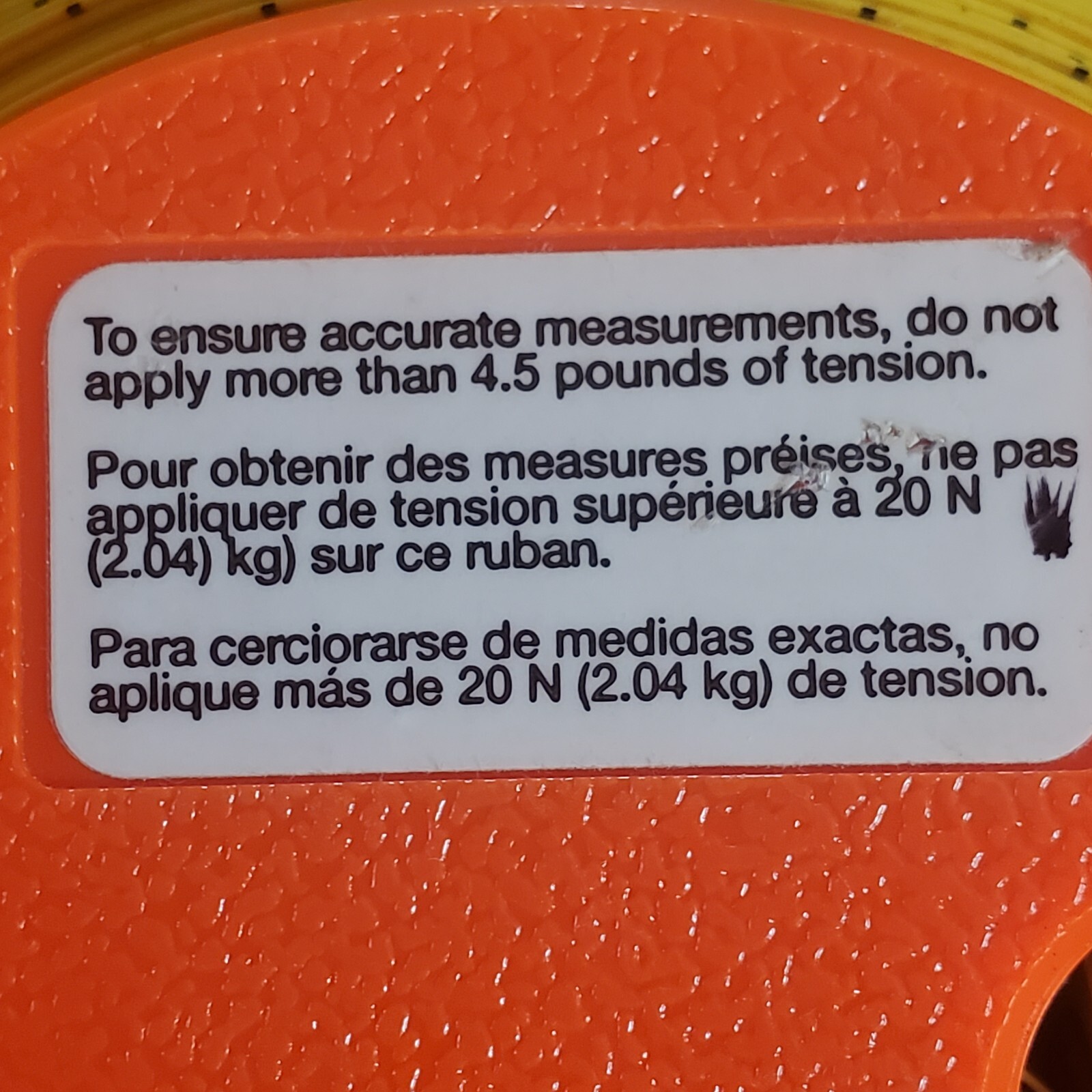 Vintage Lufkin #1706 Hi-Viz 100′ Measuring Tape Reel (Clean) HT#111