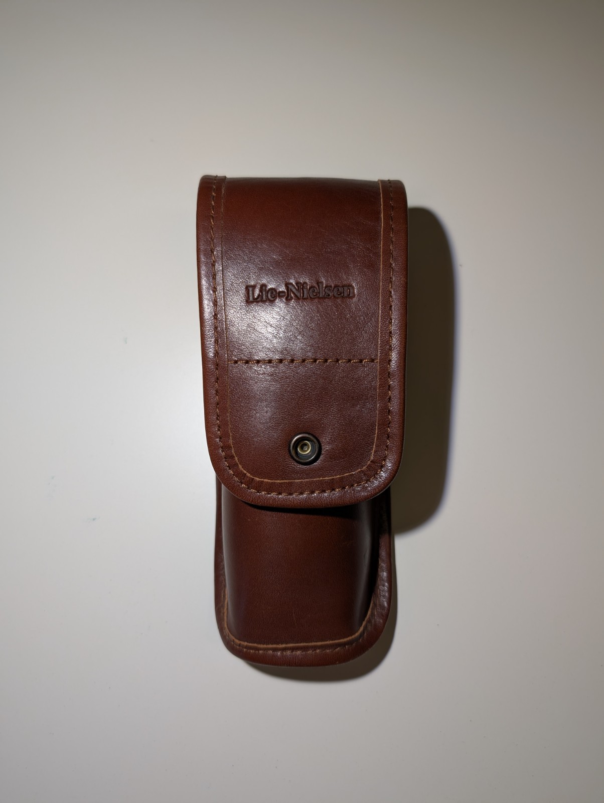 Lie-Nielsen 102 Low Angle Block Plane -USA Made With Made In France Leather Case