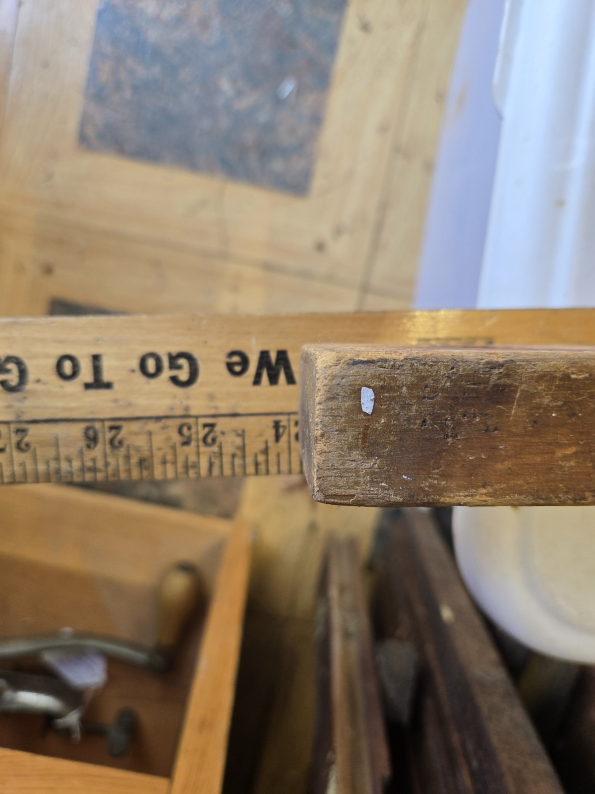 Vintage 24 Inch Wood Level With Manufactures Stamp