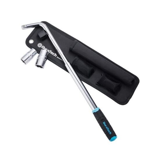 Telescoping Lug Wrench, Wheel Wrench, with 17/19 and 21/23mm Sockets,