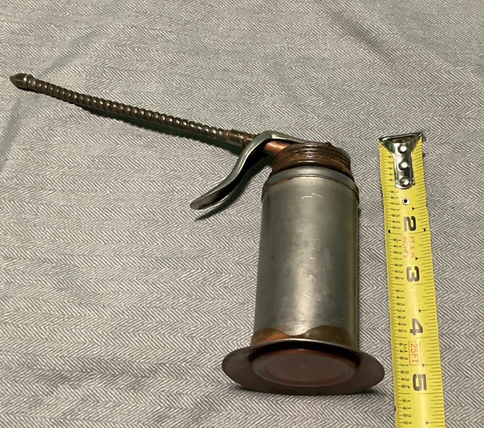 VTG Oiler Can. Automotive Tools. Oil Can Made In USA- 5” Height