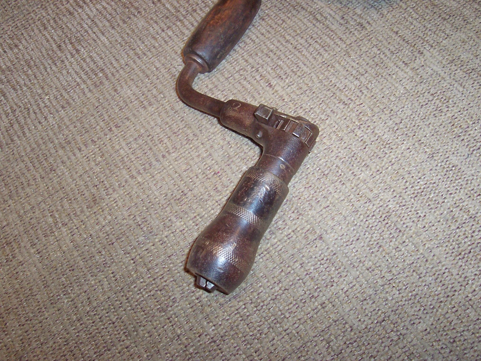 Rare 1800’s John S Fray Co. #85 Ratcheting Brace Drill Carpenters Wood Tool