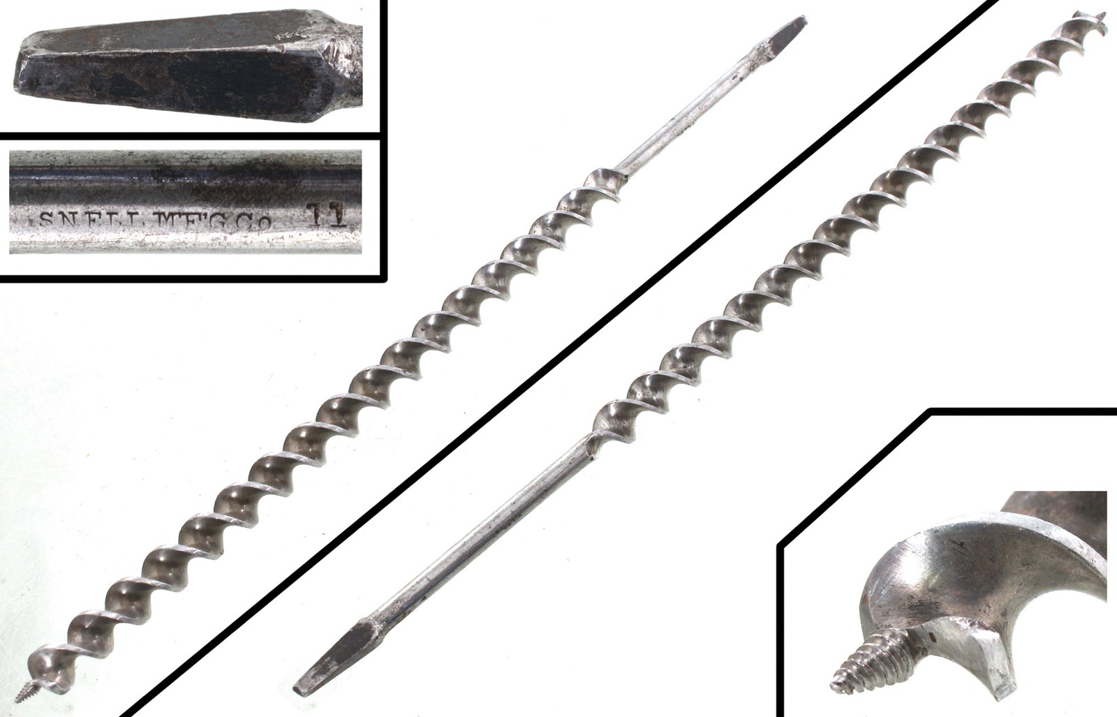 Extra Clean Long 11/16″ Ship Auger Bit – Snell Mfg. Co., Fiskdale – mjdtoolparts