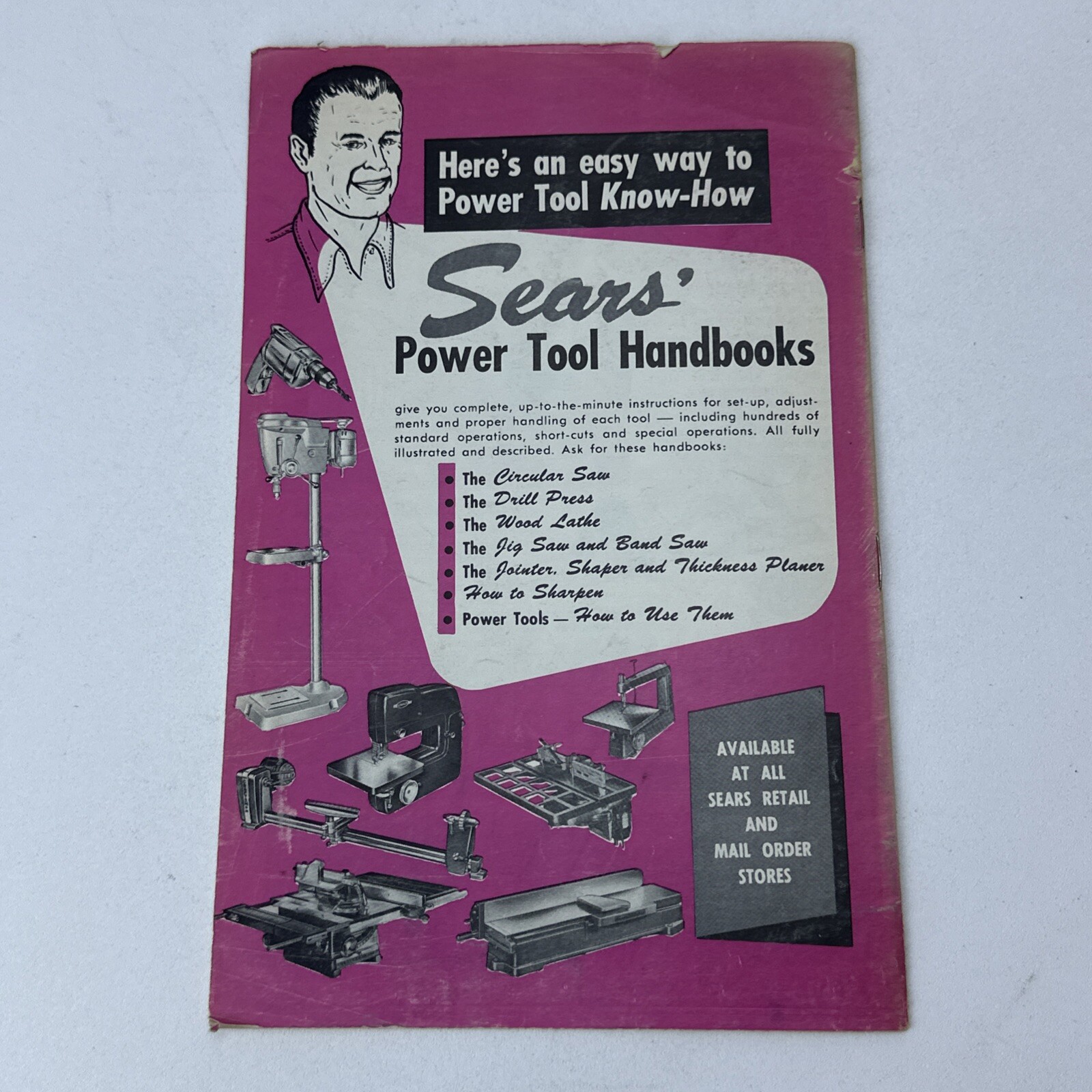 Vintage 1960 Sears Craftsman Powered Hand Tools Handbook Illustrated 19 Pages