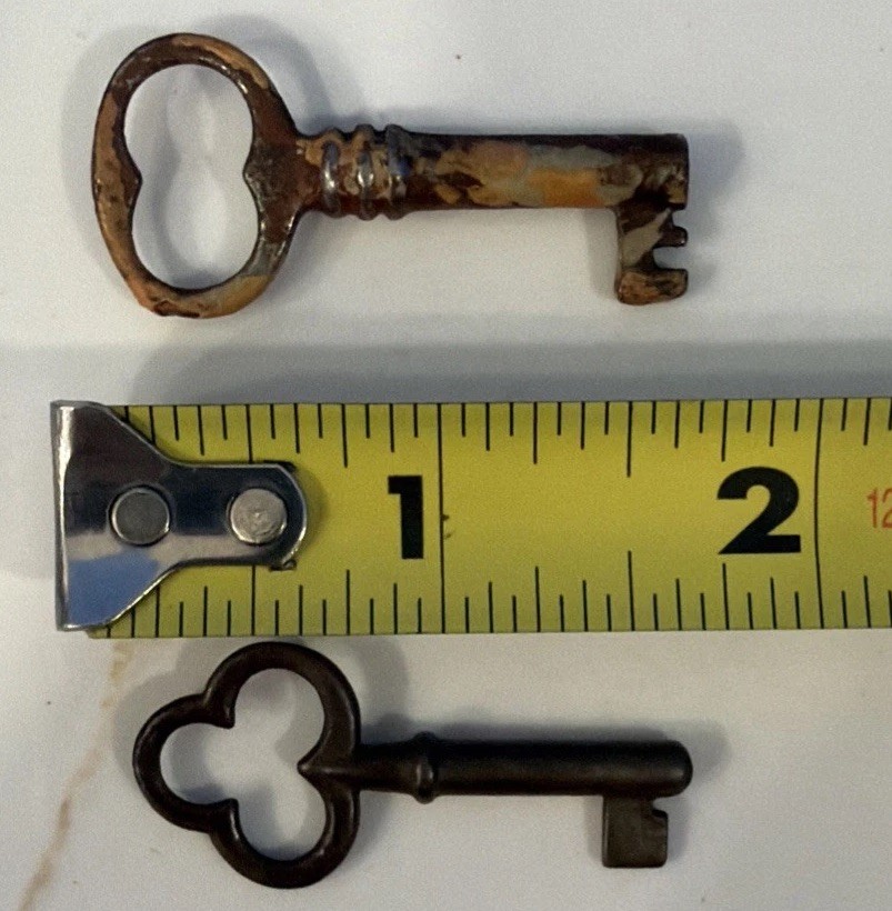 Lot of 12 Various Ramdonized Antique/Vintage Skeleton Type Keys Crafts/Steampunk