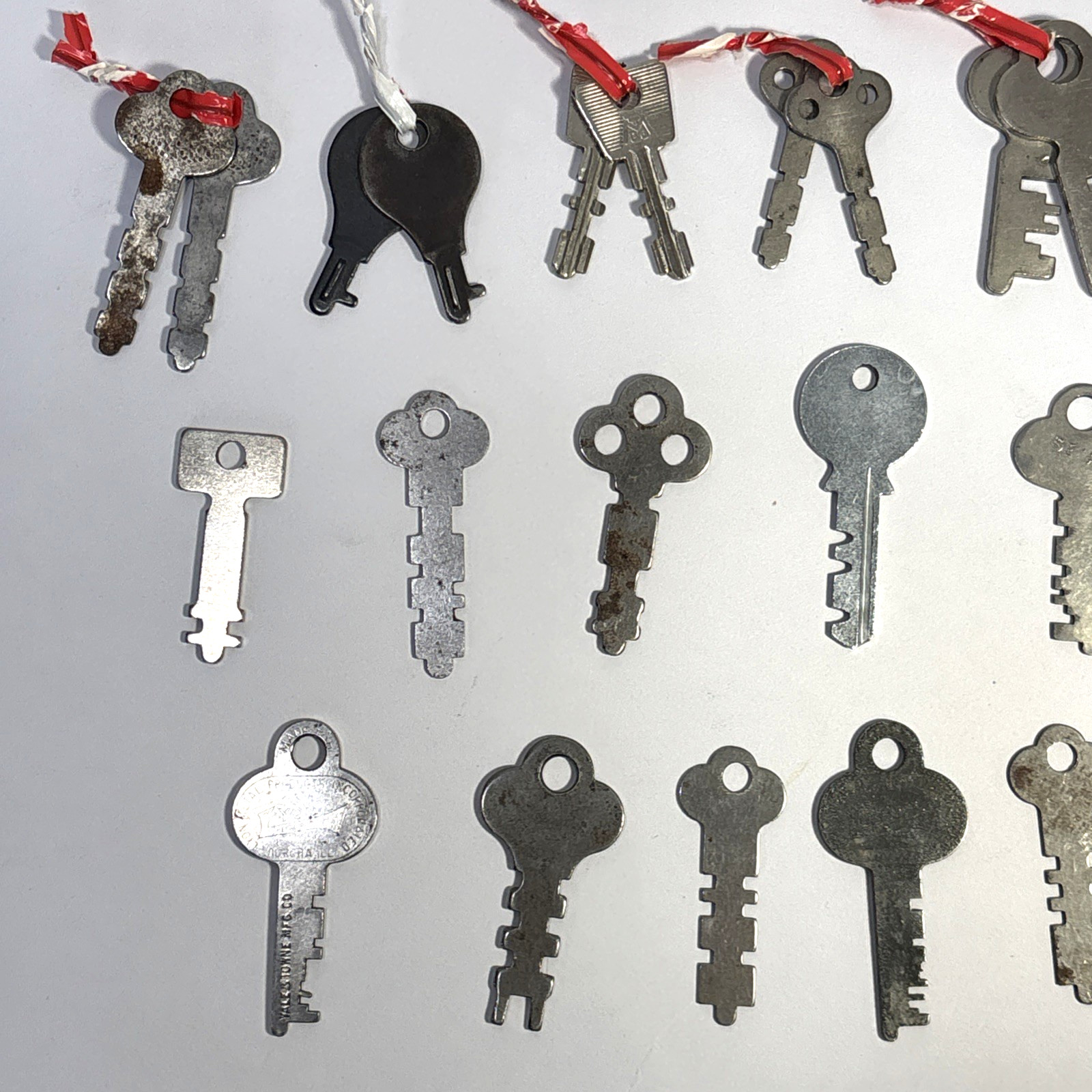 Flat Lock Keys Lot of 24 – Antique + Vintage + Others