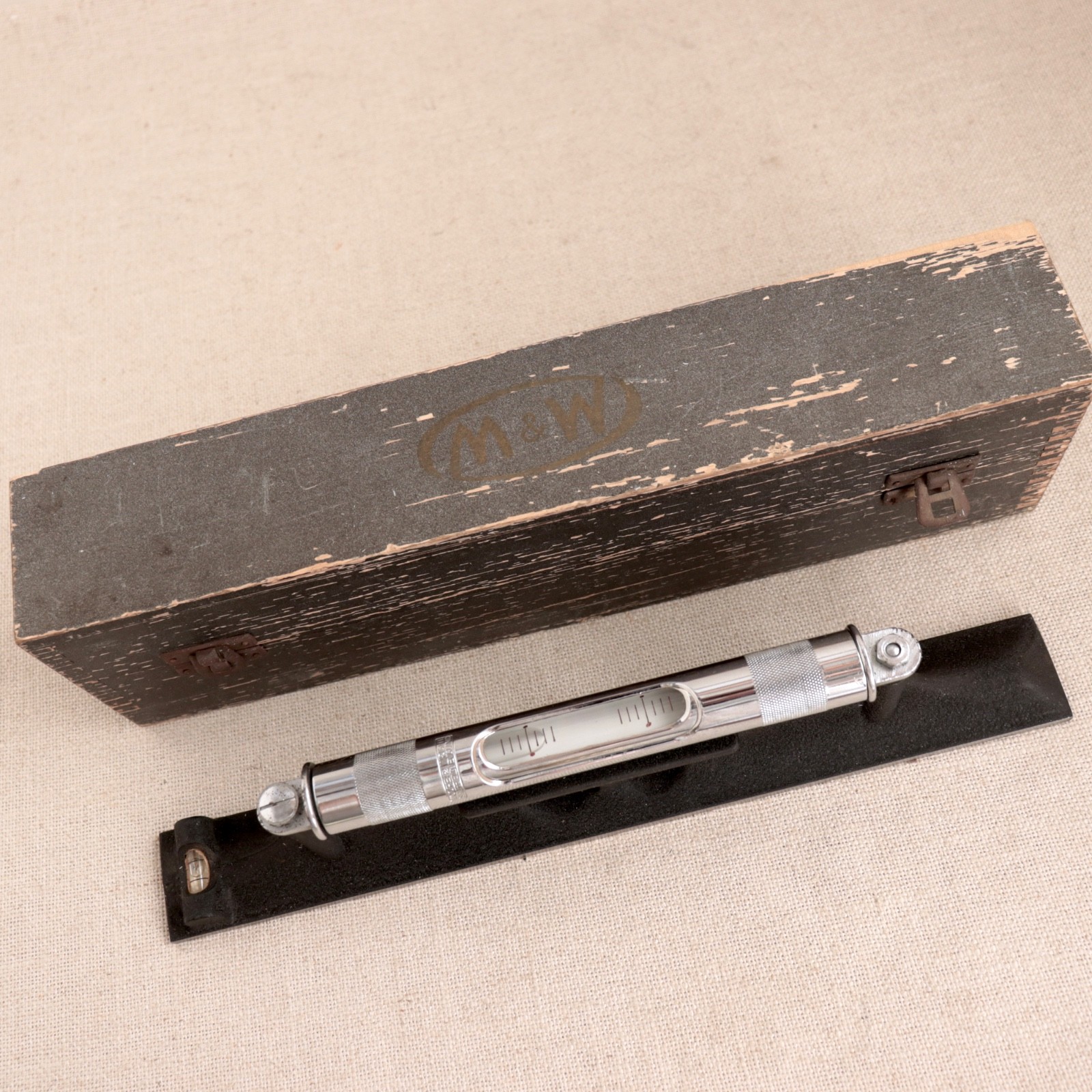 Moore & Wright Engineer Machinist Dual Level 301mm ELM Vtg Sheffield England Box