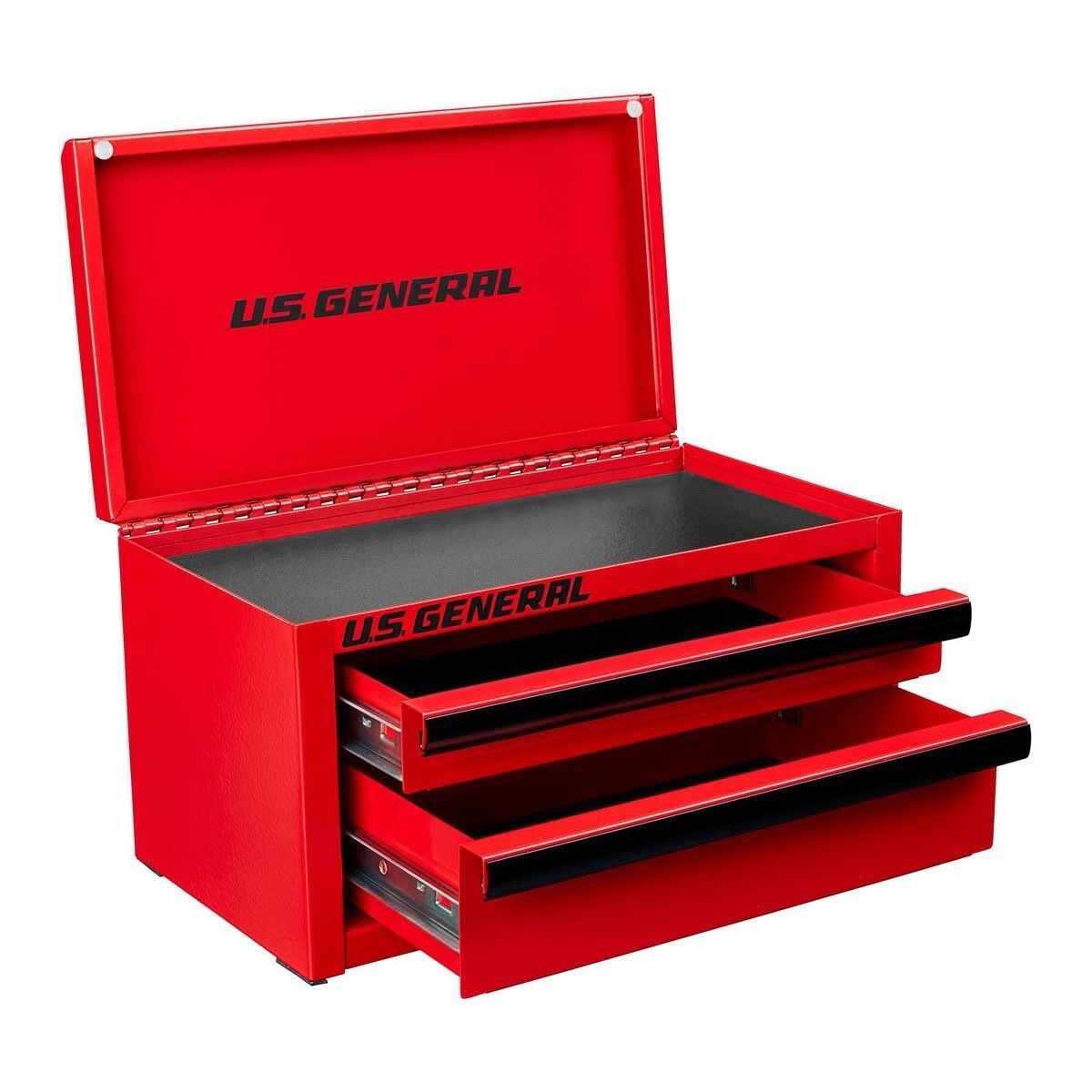 *NEW* U.S. GENERAL Mini Steel Toolbox, Red,*BRAND NEW IN THE BOX*
