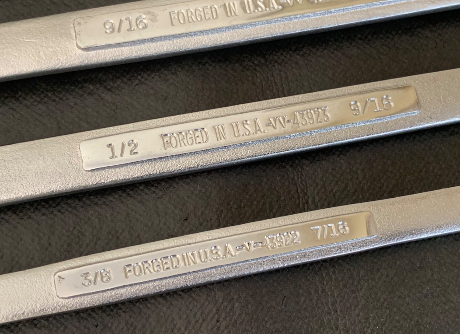 Vintage Craftsman 6pc Straight Double Box-End Wrench Set 3/8″ – 1″ Made in USA