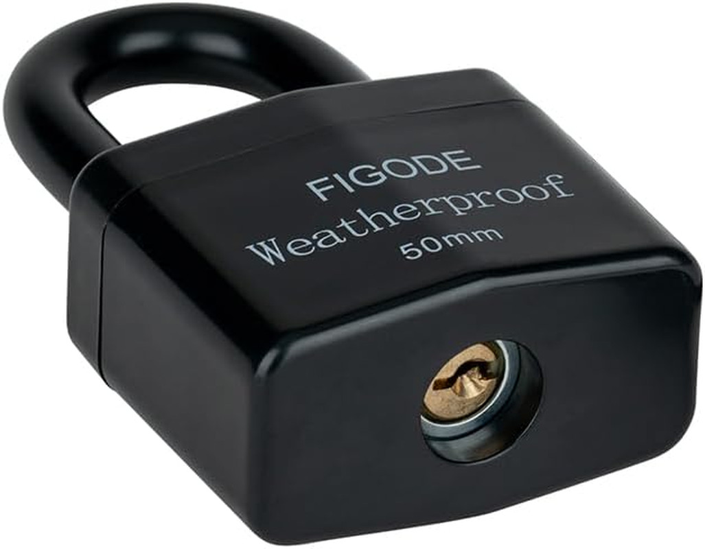 FIGODE Outdoor Waterproof Padlock, Large Heavy Duty Sturdy Covered Laminated