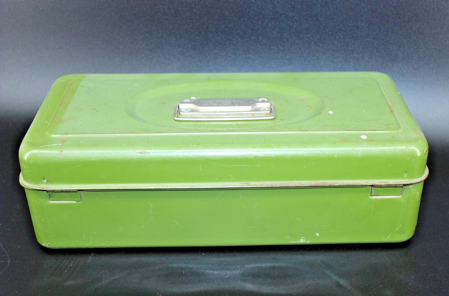 Avocado Green UNION Utility Box for Crafts / Tackle / Tools USA – 14″ x 7″ x 5″
