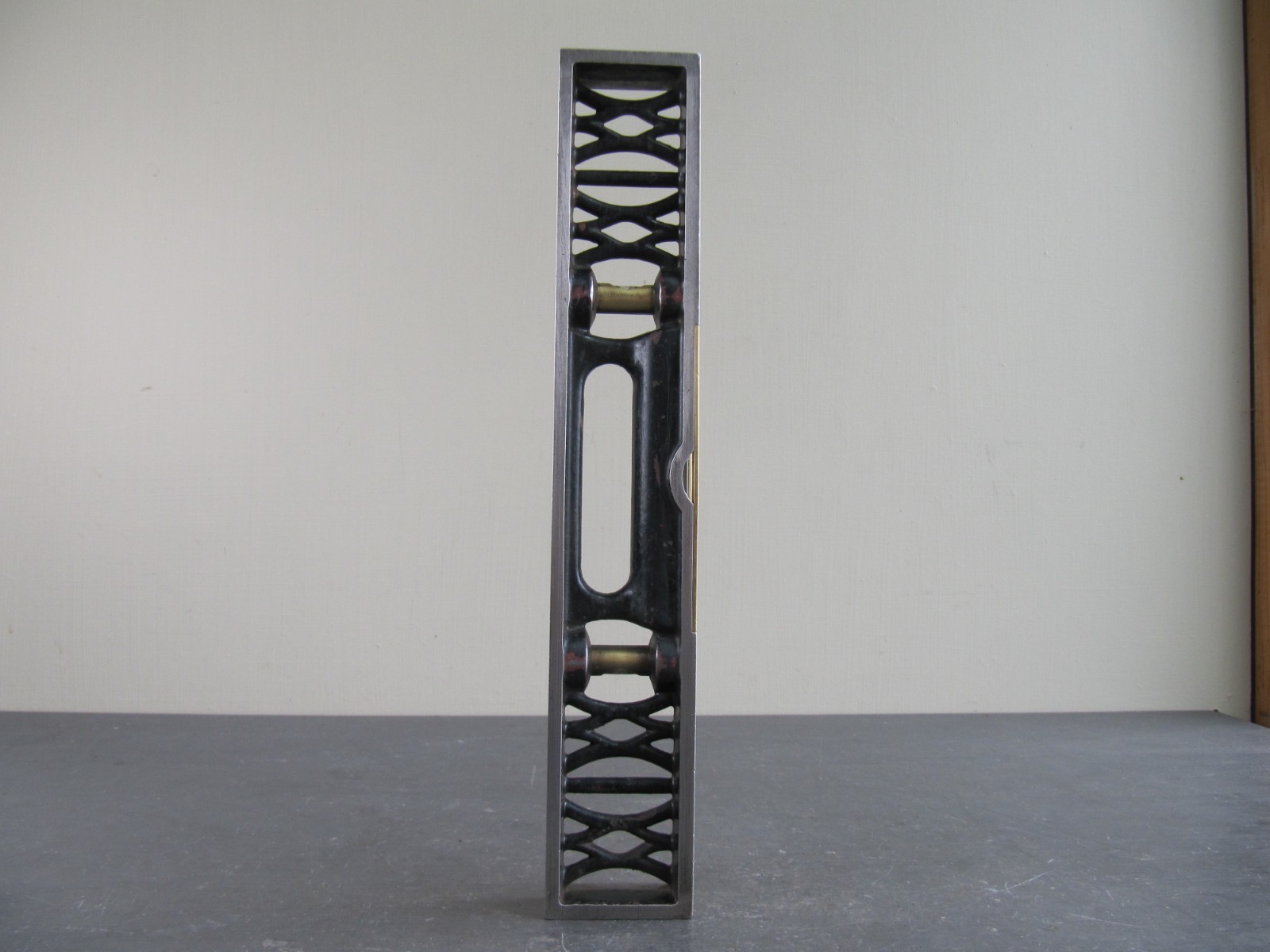 Vintage J.Rabone & Son 12″ Machinists Spirit Level – Cast Iron and Brass