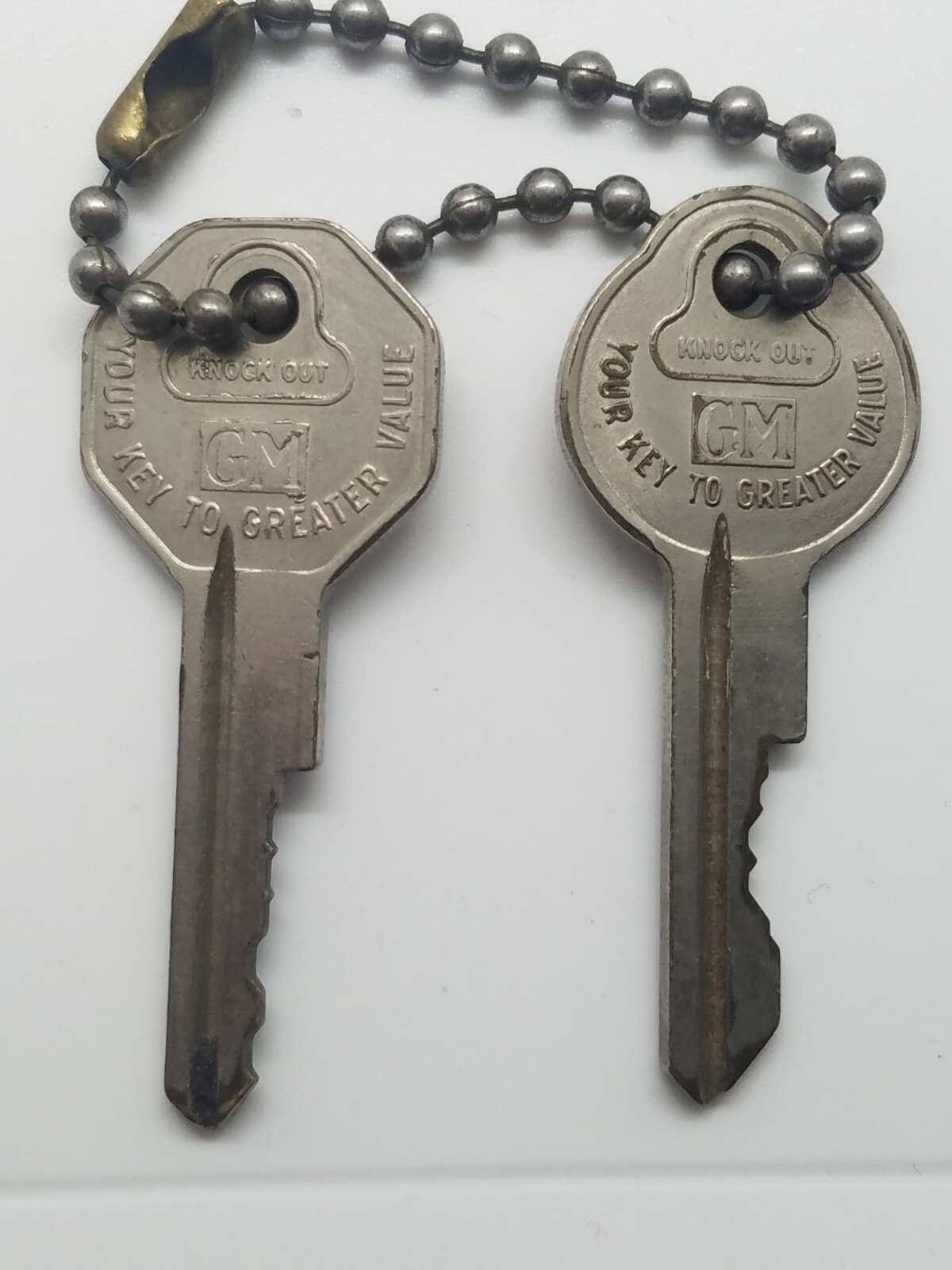 Antique GM Keys Set of 2