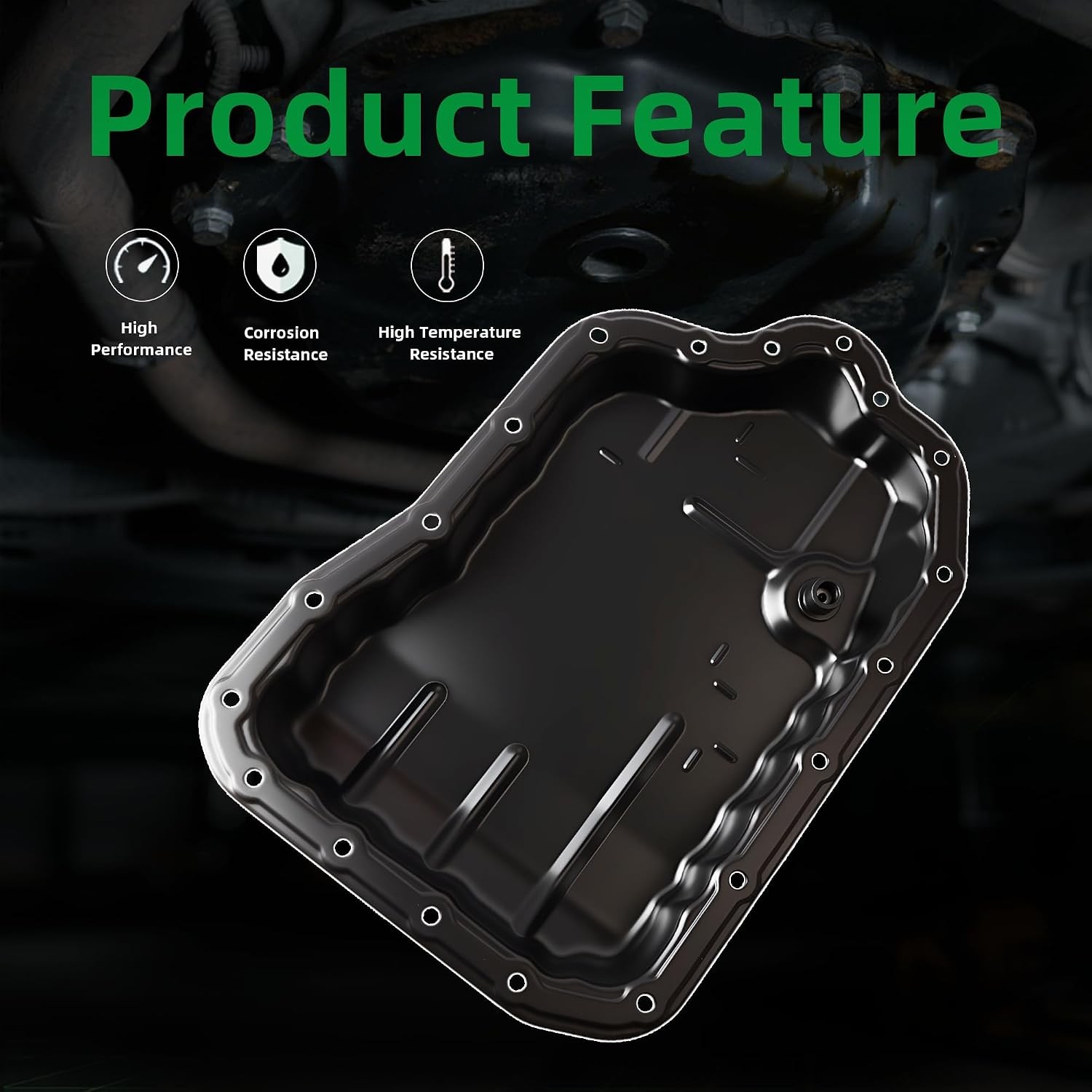 Transmission Oil Pan w/Drain Plug & Filter, for Toyota Camry 10-13 | for Highlan