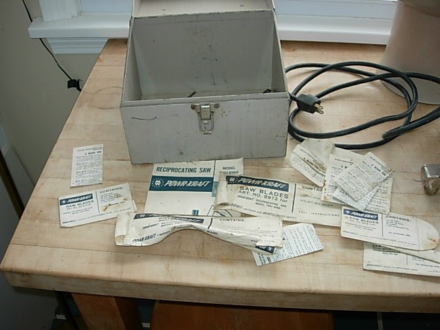 Montgomery Ward Powr Kraft Reciprocating Saw TWH 8966 with Case & Instructions