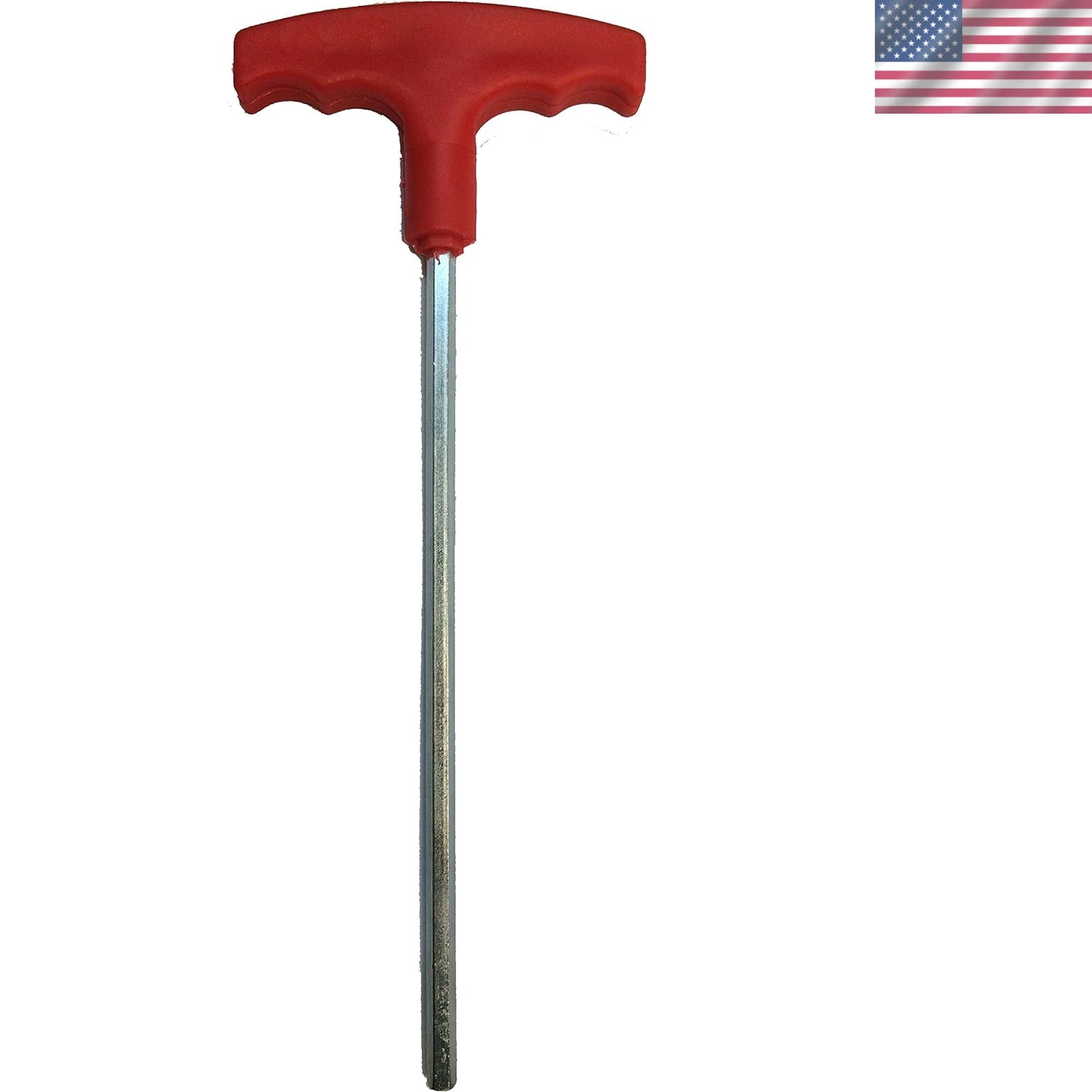 Stylish 13-Inch HEXK-18 Heavy-Duty Pool Cover Anchor Key in Red & Silver