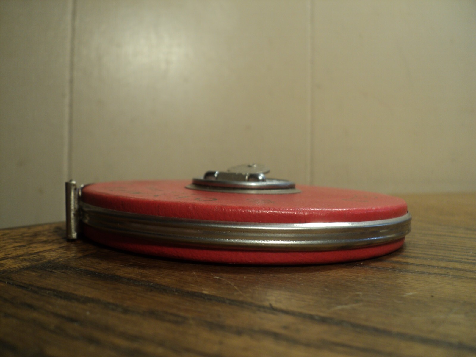 Vintage Olympia Sports Steel Tape 100′ Measuring Tape 4-3/8 USA