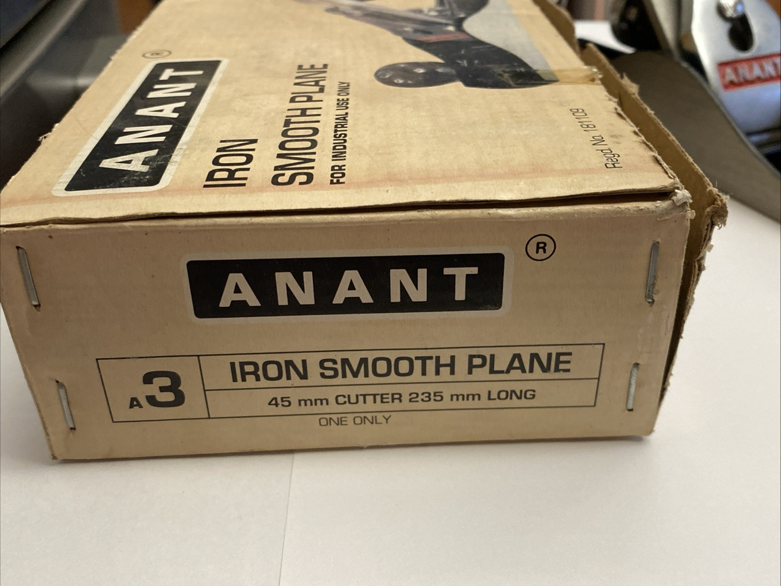 Anant A3 Iron Smooth Plane 45mm Cutter 235mm Long In Original Box Made In USA