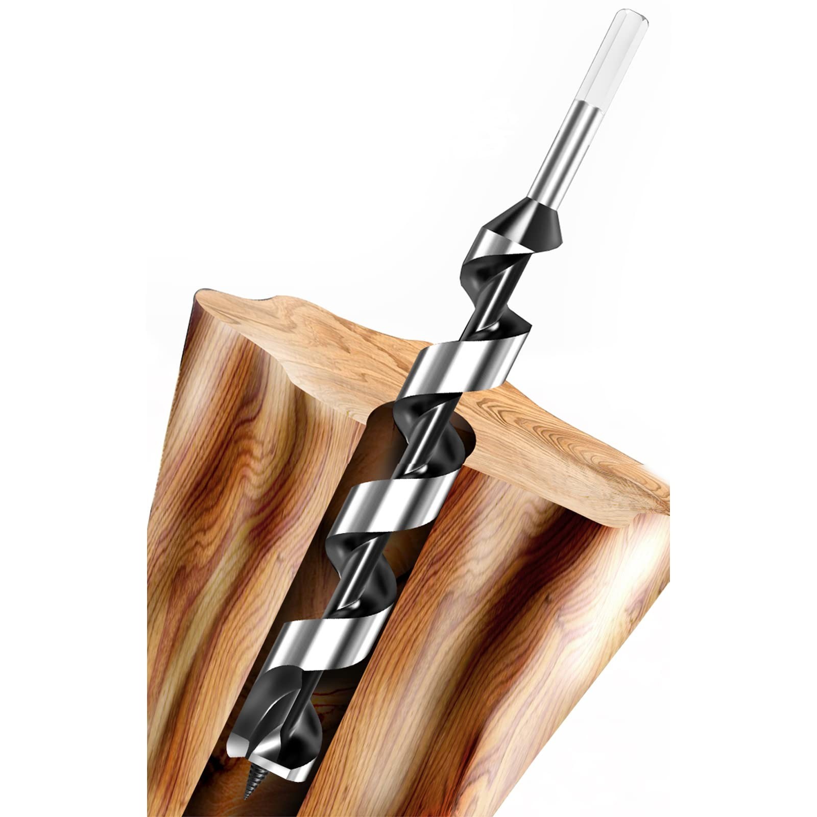 3/4inch x12inch Auger Wood Drill Bit Woodworking Drill,3/8-Inch Hex Shank, Sh…
