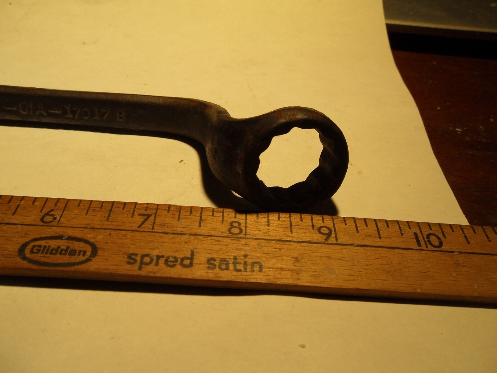 Antique Ford USA Auto Tractor Offset Box Wrench M 01A-17017B Vintage Tool