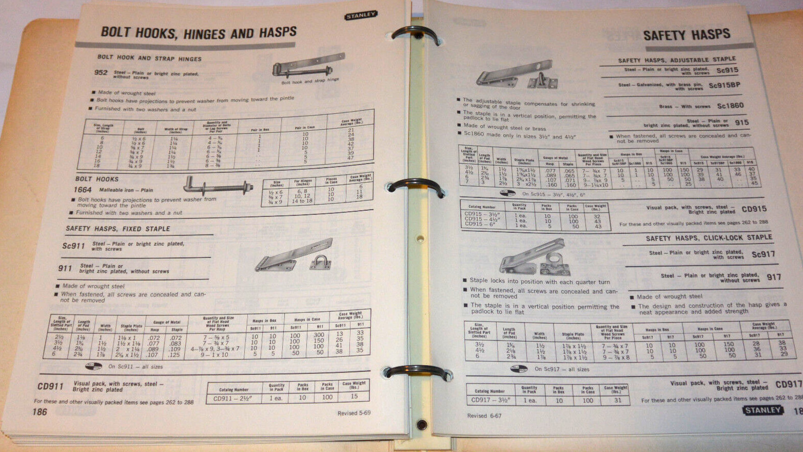 VTG 1970 STANLEY ARCHITECTURAL HARDWARE CATALOG! HINGES/PULLS/LATCHES/300+ PAGES