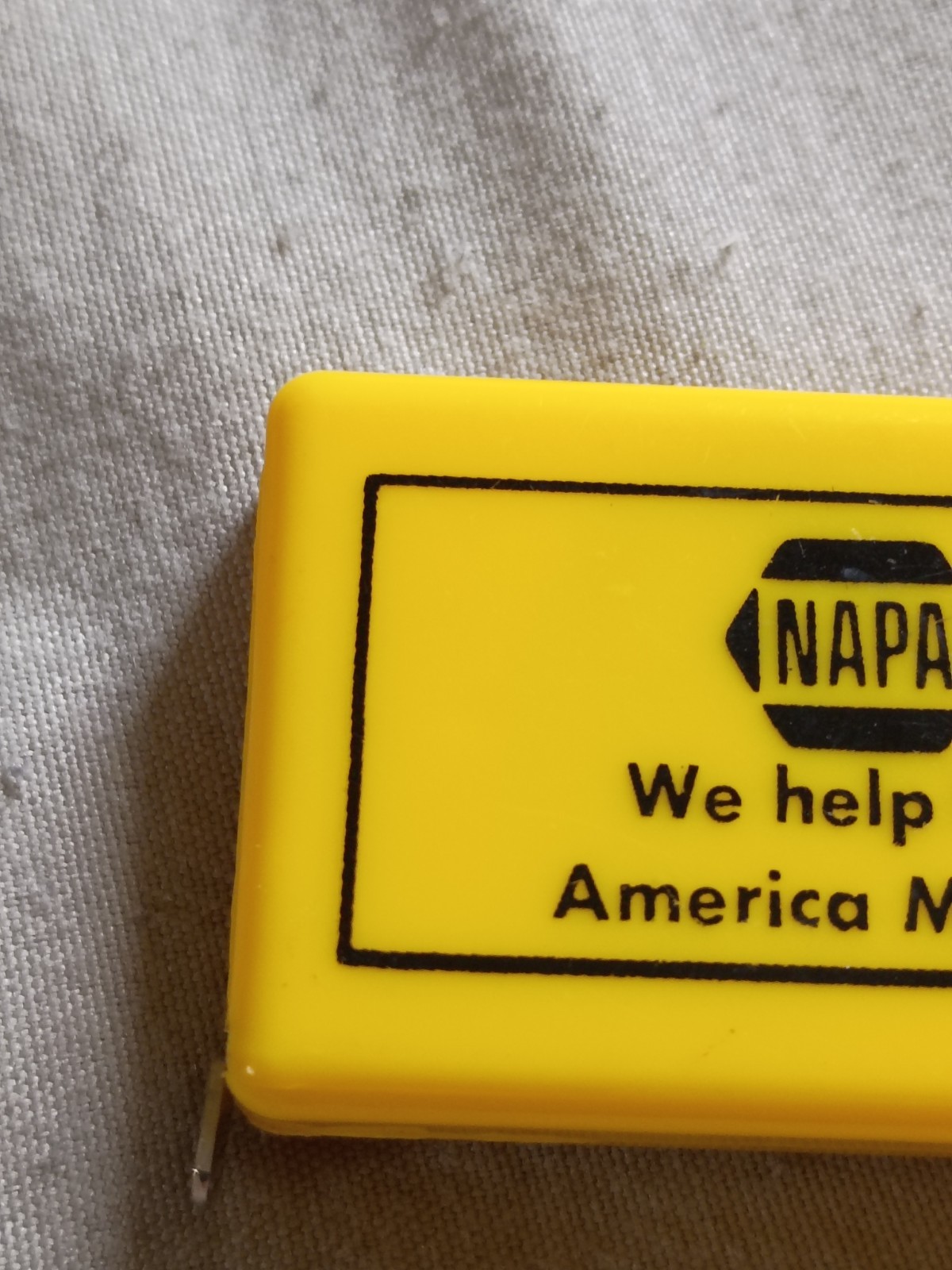 Vintage Napa Auto Parts Advertising Tape Measure Fort Lauderdale Florida.