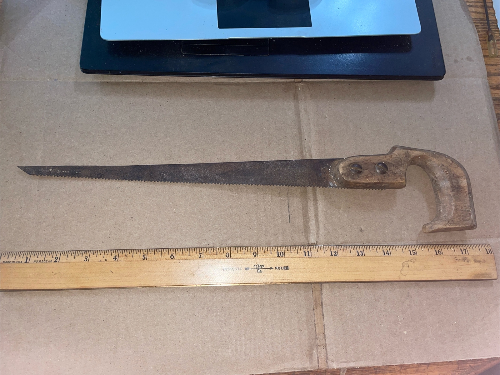 Vintage Keyhole Saw – Wood Handle -12 inch Blade – 17” Overall- See Photos !