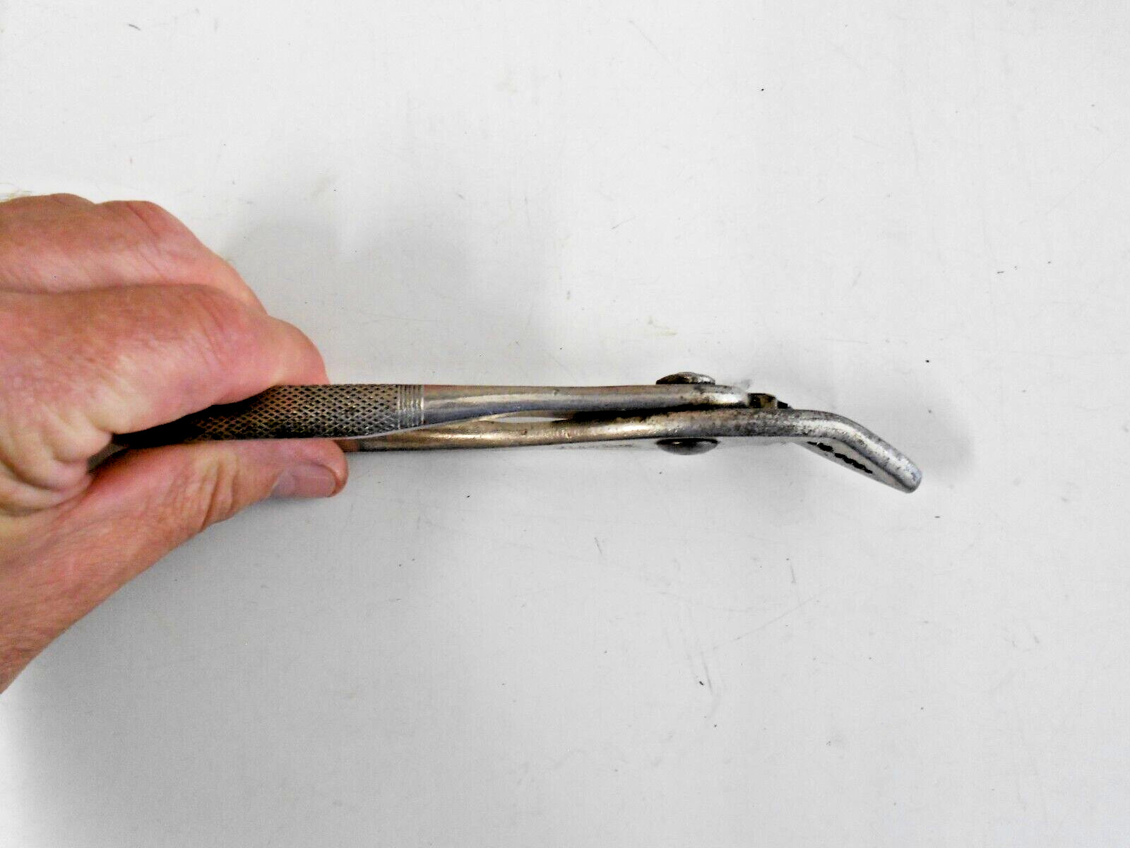 Vintage 7″ Steel Pliers Hudson Forge C. Angled Nose Pliers Made in USA