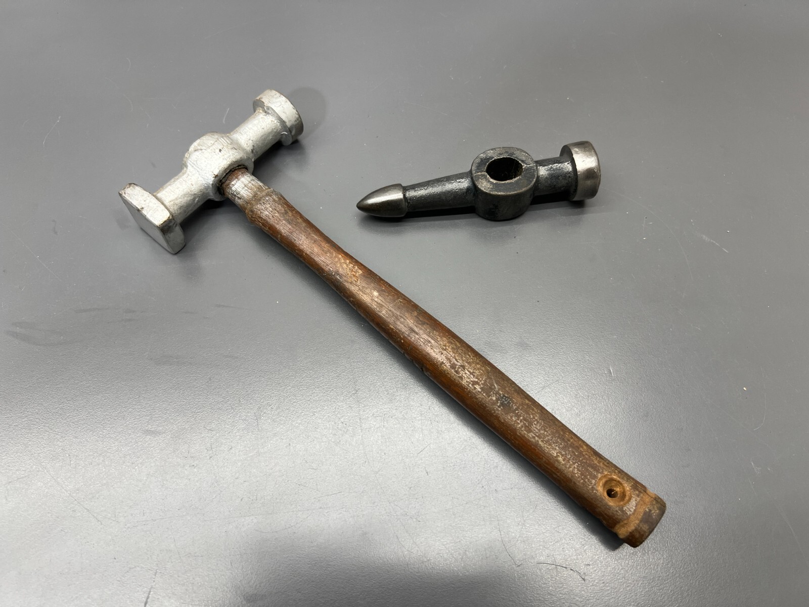 VINTAGE AUTO BODY 2PC HAMMER SET SQUARE/ROUND & ROUND/PICK HEAD