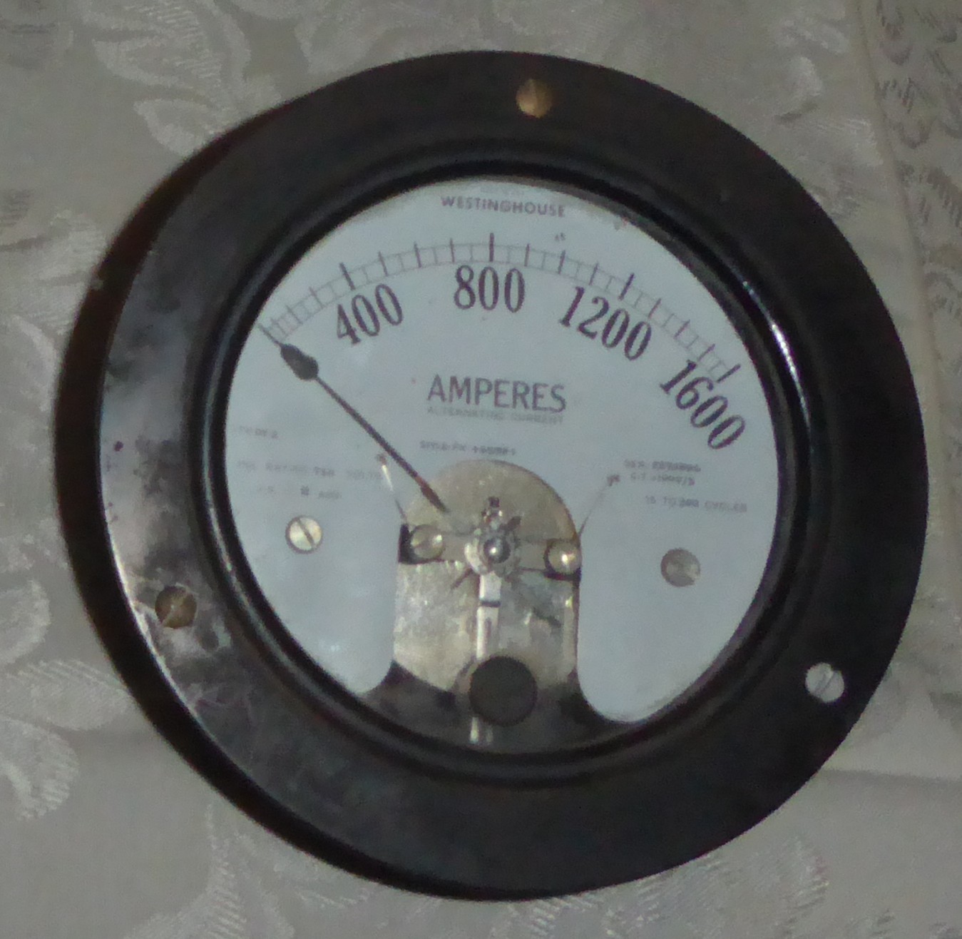 Vintage Westinghouse Analog Surface Mount 0 – 1600 Ampere Meter