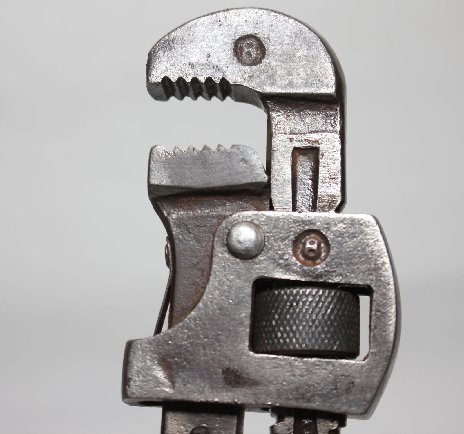 THE ERIE TOOL WORKS 8″ Stillson Patent PIPE WRENCH – MADE IN USA Vintage Nice!