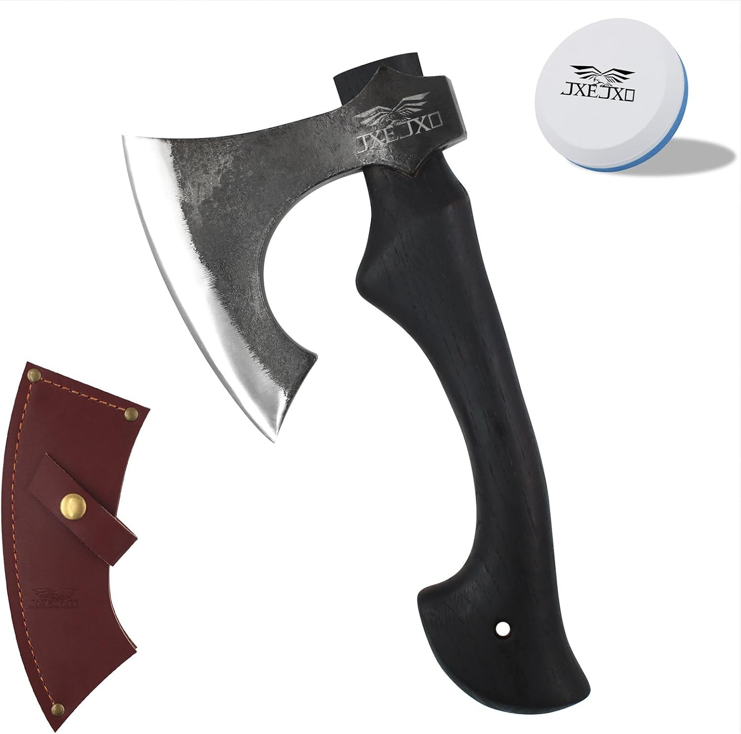 13 Inch Hatchet, Camping Hatchet 1065 High Manganese Steel, Hickory Handle Tomah