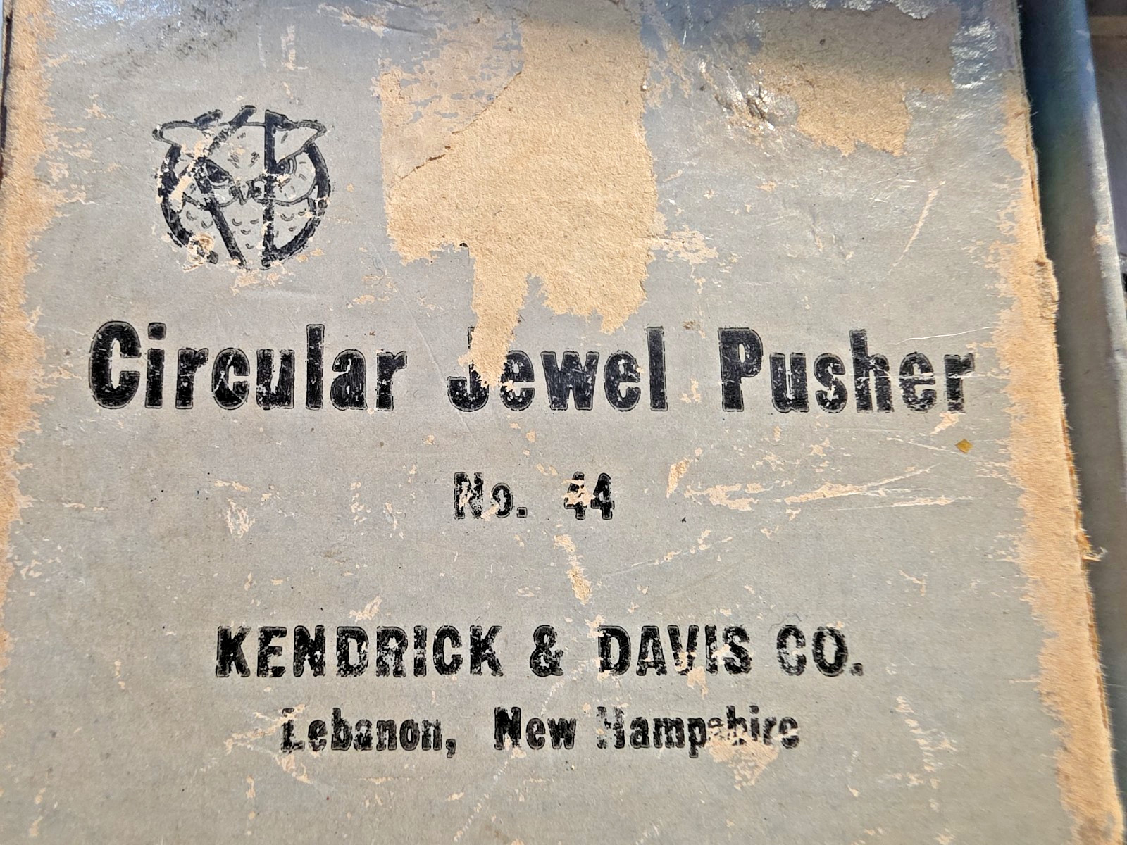 Vtg. Pendant Set Sleeve Wrench No. 44 Kendrick & Davis in Original Box USA Made!