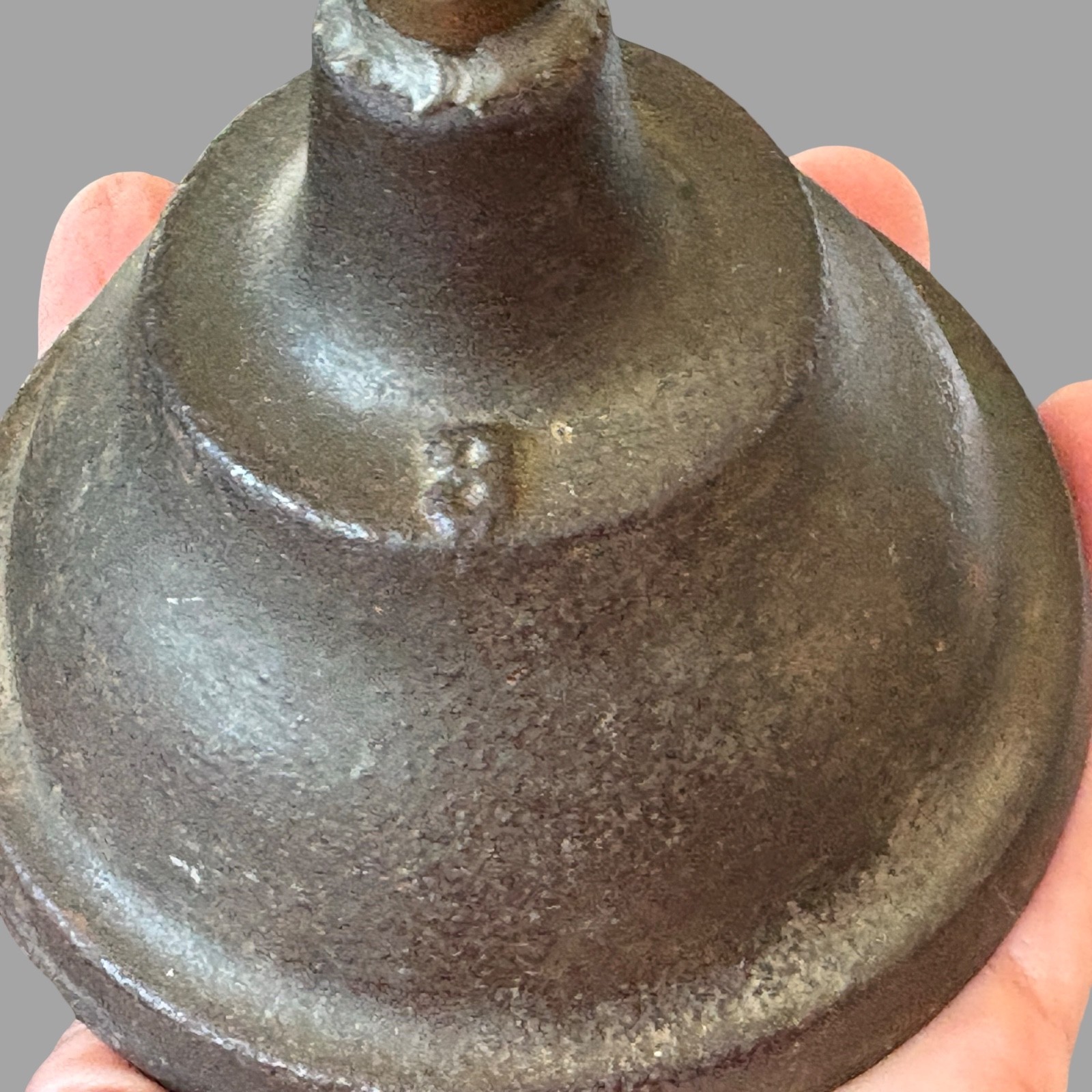 Antique Cast Iron OIL CAN Embossed with “8”