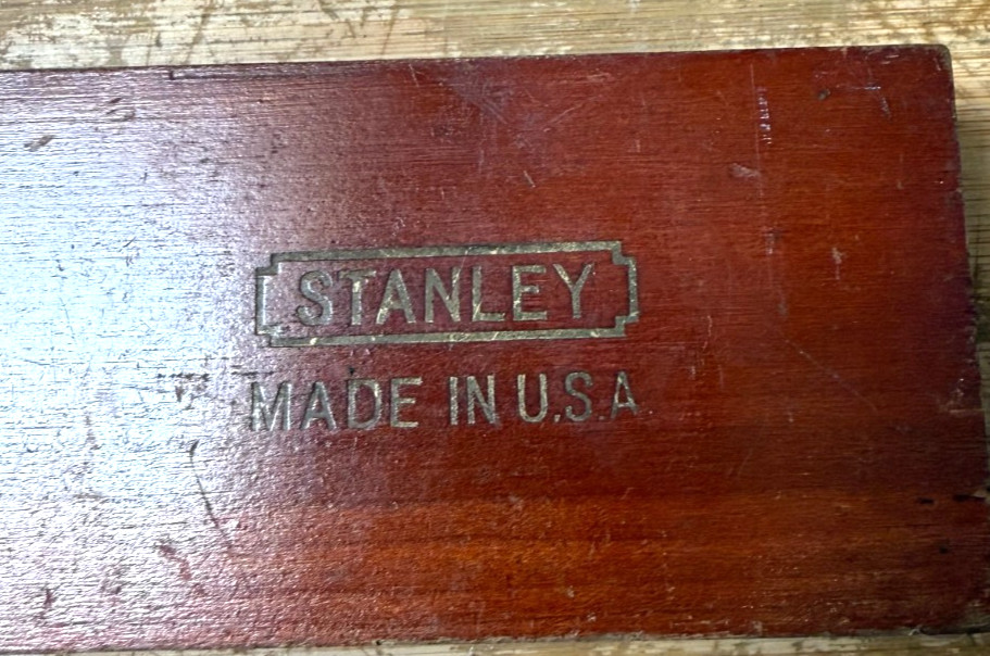 Vtg Stanley SW No. 104 Sweetheart Wood Level 12″ Length USA Genuine Cherry Wood