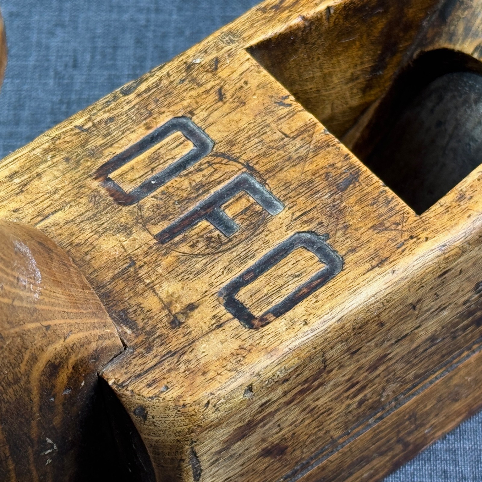Antique Wooden Hand Plane 1858 Kirschen Werkzeuge Germany Wilhelm Schmitt & Co.