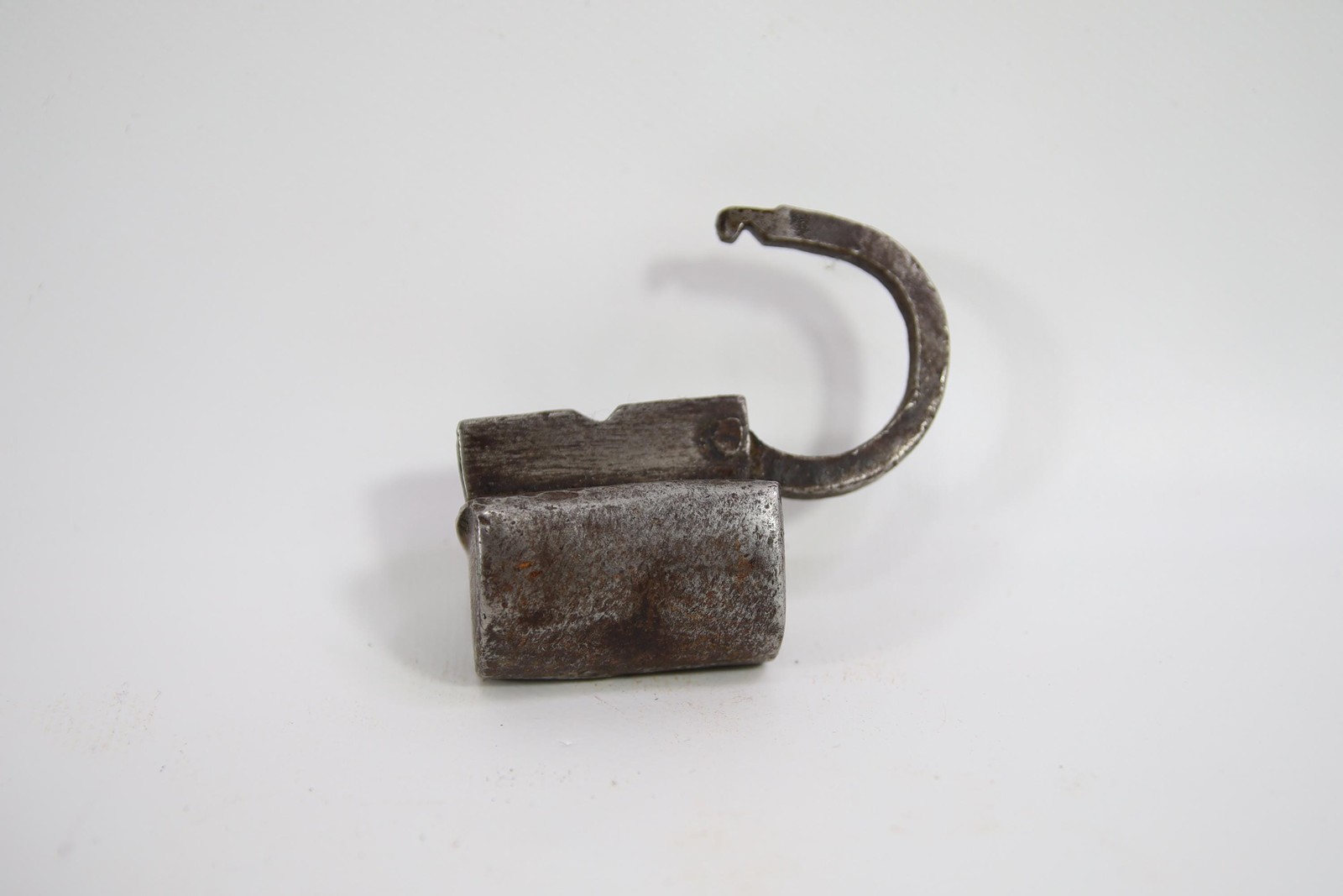 Antique 19th Century Norwegian Hand Forged Padlock with Functional Key