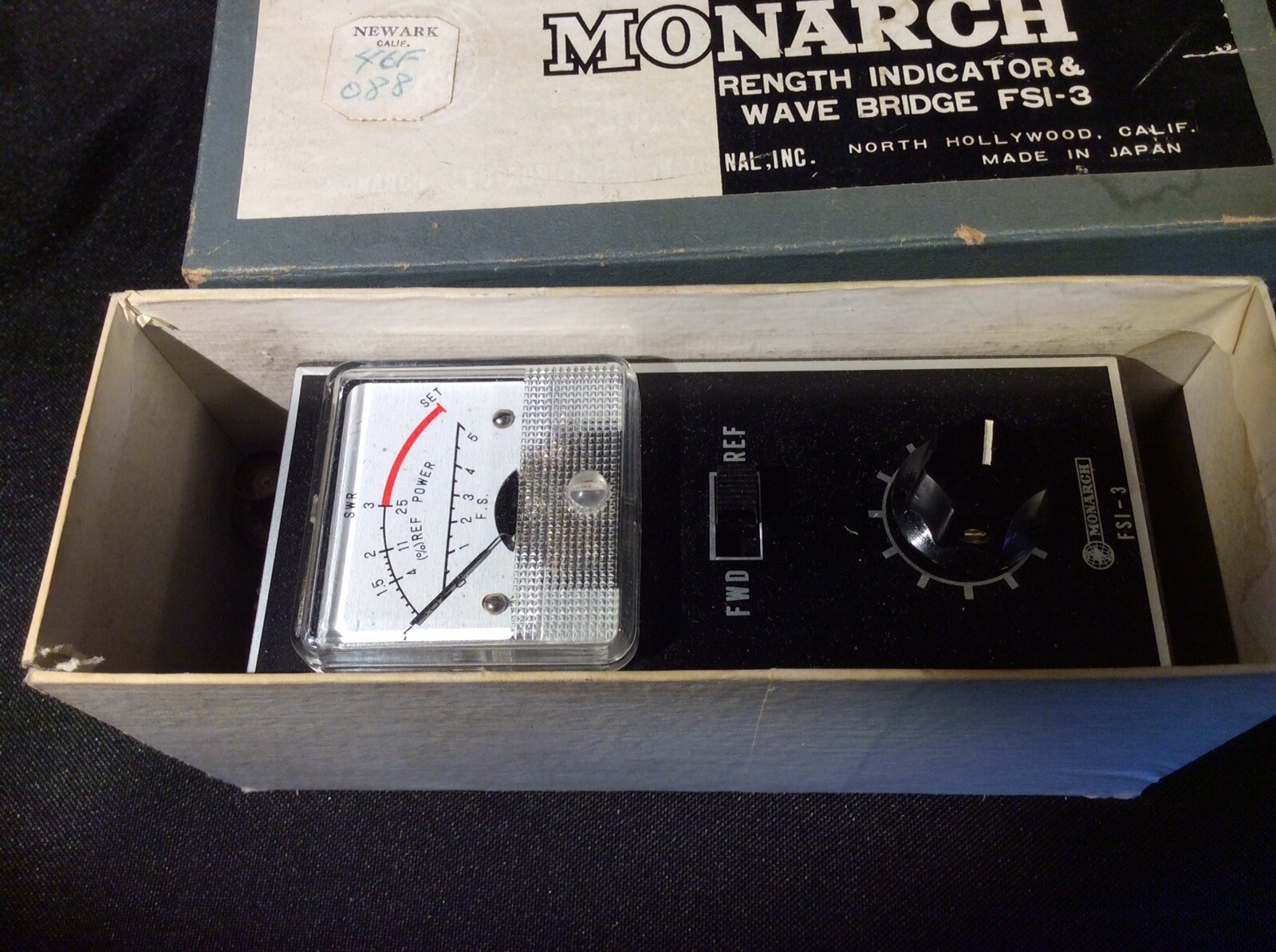 Monarch Field Strength Indicator & Standing Wave Bridge FSI 3 Transmitter Boxed