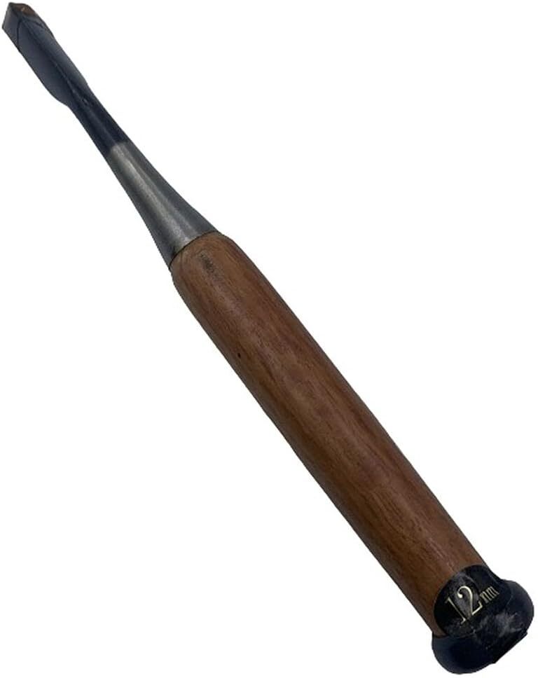 Tokichiro carving chisel red oak triangle 1.2cm for V-shaped fine line carving