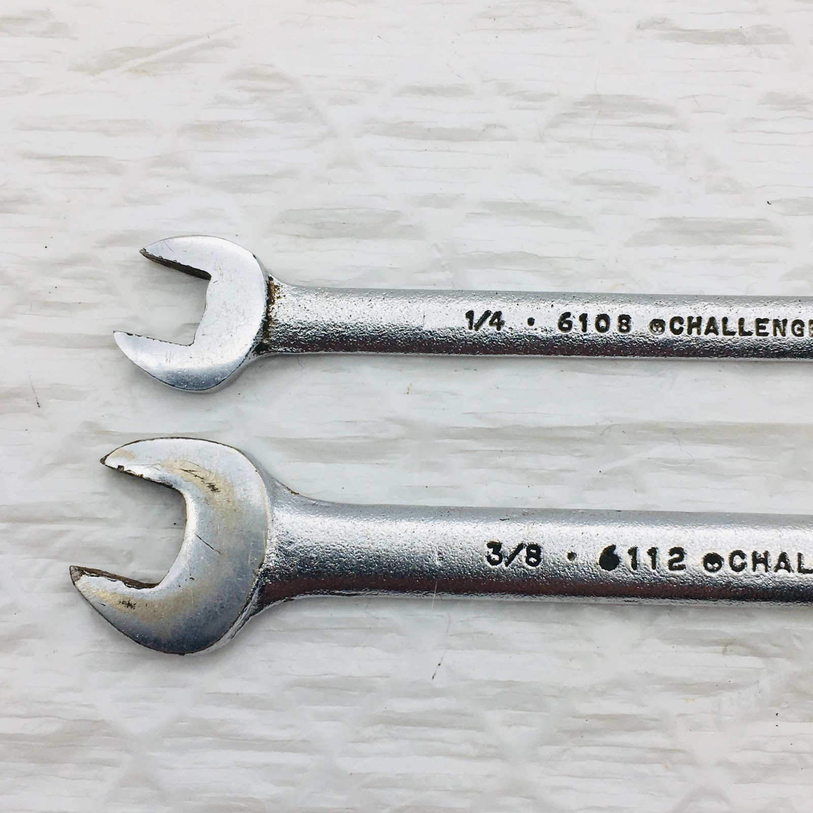Challenger By PROTO Combination Wrenches Set of two 3/8″ & 1/4″ Vintage U.S.A.