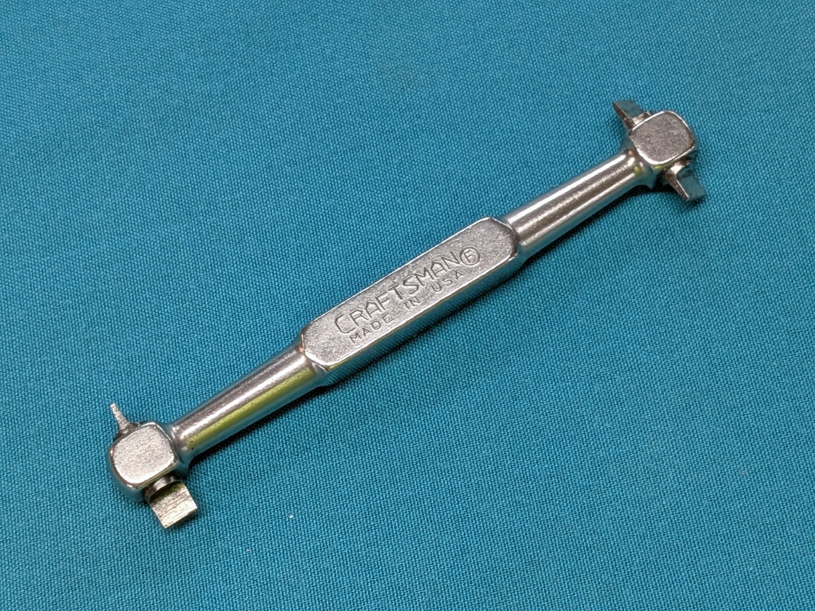 Vintage CRAFTSMAN 4-Way Flat Head Offset Screwdriver F-Circle *Very Good Shape*