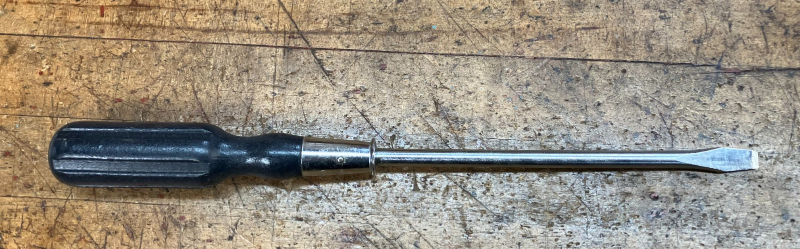 Clean Stanley Hurwood 8″ Screwdriver No.20- 3/8 Flat Tip