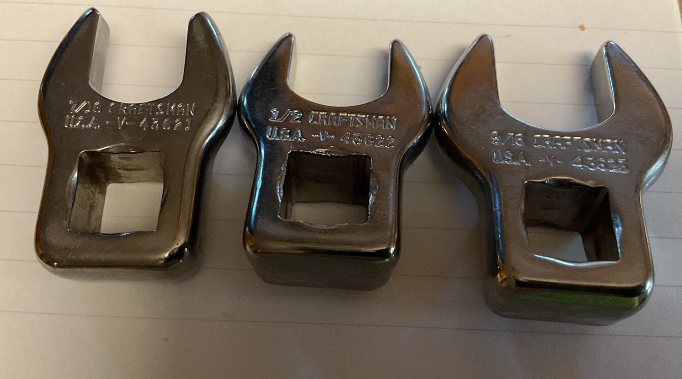Used Craftsman 3/8 Drive Crows Feet – 7/16, 1/2 & 9/16