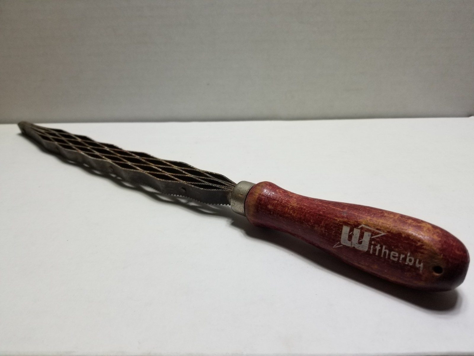 Vintage Witherby Wood Rasp File Saw Double-Sided Tool Anti-Clog Planer Woodwork
