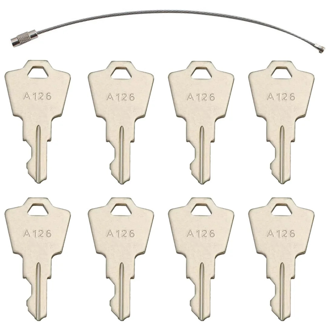 8PCS A126 Ignition Keys for Pride Mobility Scooters & Linear Keypads