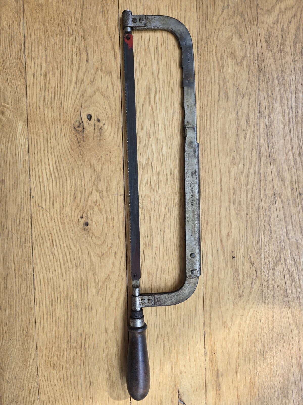 RARE ANTIQUE LS. STARRETT CO. USA HACKSAW #144 CIR. EARLY 1900