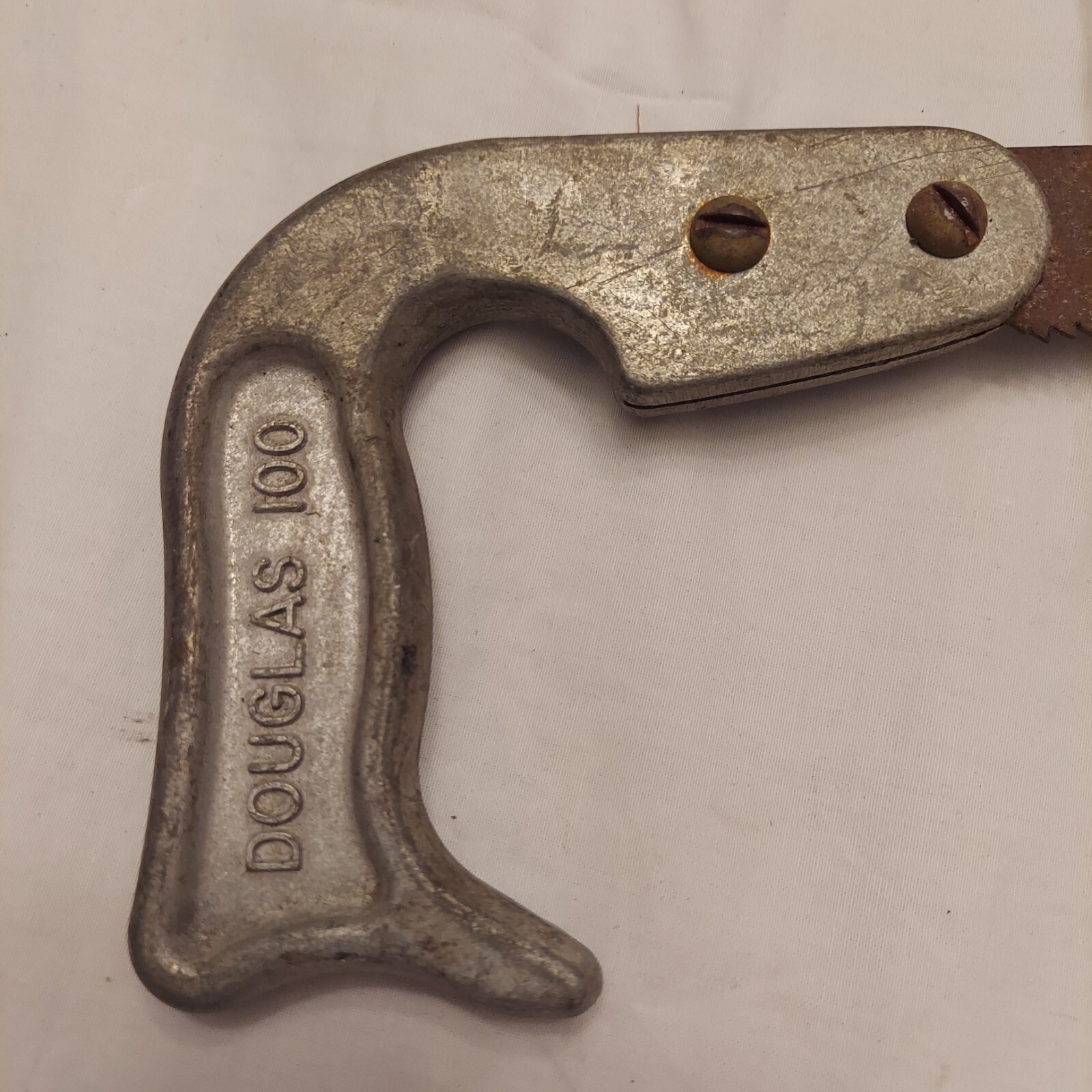 Vtg DOUGLAS 100 Co Cast Aluminum Key Hole Jab Hand Saw Dry Wall Carpenter Wood