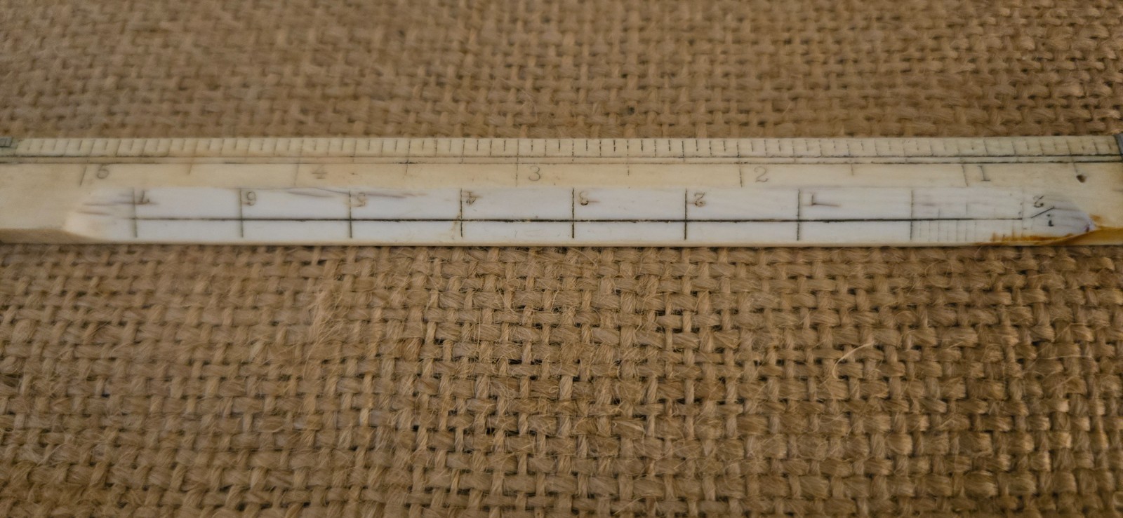 Rare Stanley No. 86 1/2 Ivory & Silver 24-in Architects Rule
